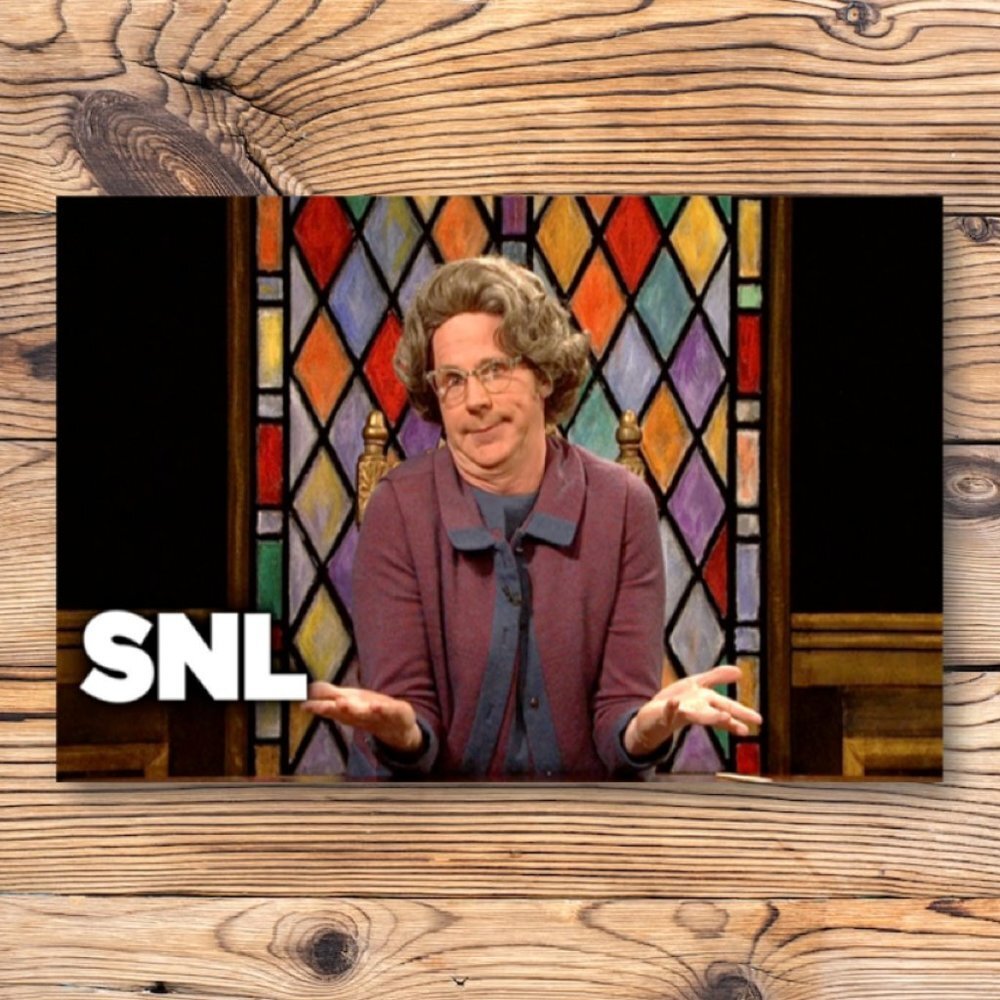 SNL Saturday Night Live Church Lady Dana Carvey Refrigerator Locker Magnet